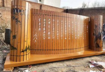 广场书简雕塑厂家 党建小品 不锈钢书简雕塑