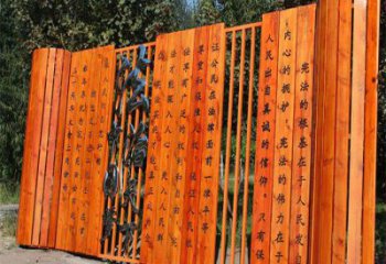 喷漆竹简雕塑厂家 中式村口小品 大型不锈钢竹简雕塑