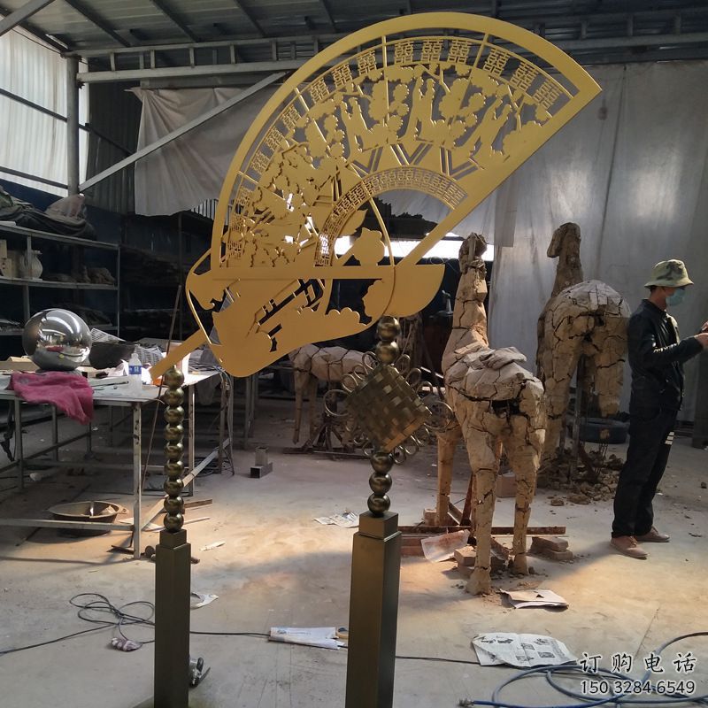 仿古扇形雕塑厂家 公园草地小品 房地产不锈钢扇形雕塑 仿古扇形雕塑厂家 公园草地小品 房地产不锈钢扇形雕塑