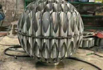 钢管球体雕塑厂家 异形烤漆小品 户外不锈钢球体雕塑