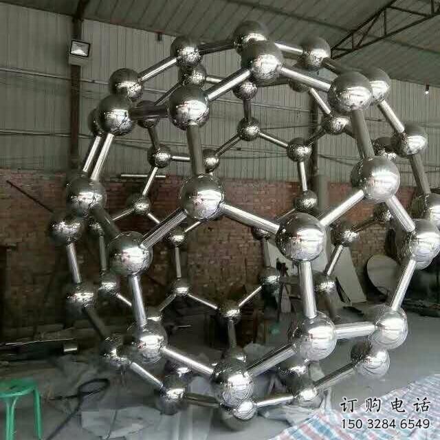 现代星球雕塑厂家 大型别墅区摆件 户外不锈钢星球雕塑