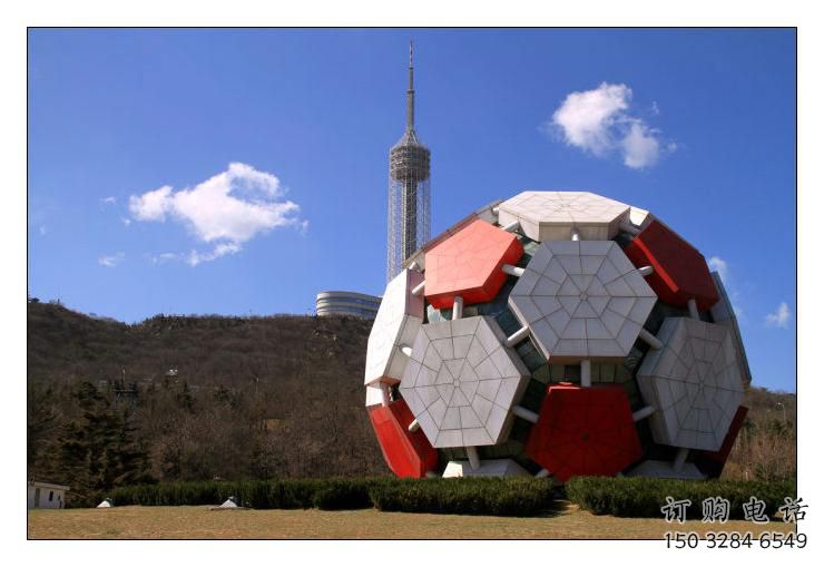 彩绘球状雕塑厂家 公园广场摆件 户外不锈钢球状雕塑