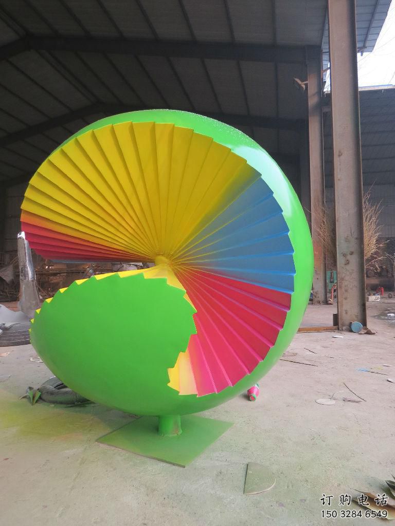 房地产球状雕塑厂家 烤漆户外摆件 大型不锈钢球状雕塑