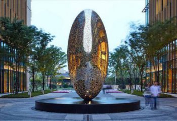 灯光球状雕塑厂家 公园小品 商业街不锈钢球状雕塑