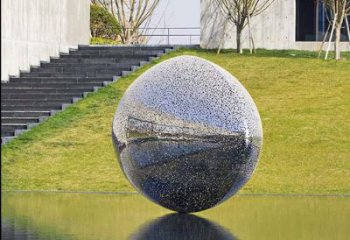 几何球状雕塑厂家 抽象公园小品 大门口不锈钢球状雕塑
