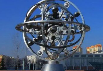 锻造星球雕塑厂家 公园现代小品 户外不锈钢星球雕塑