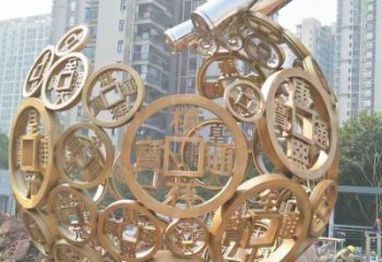 镀金星球雕塑厂家 拉丝公园小品 步行街不锈钢星球雕塑