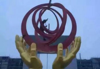 拉丝地球仪雕塑厂家 镂空创意摆件 别墅区不锈钢地球仪雕塑