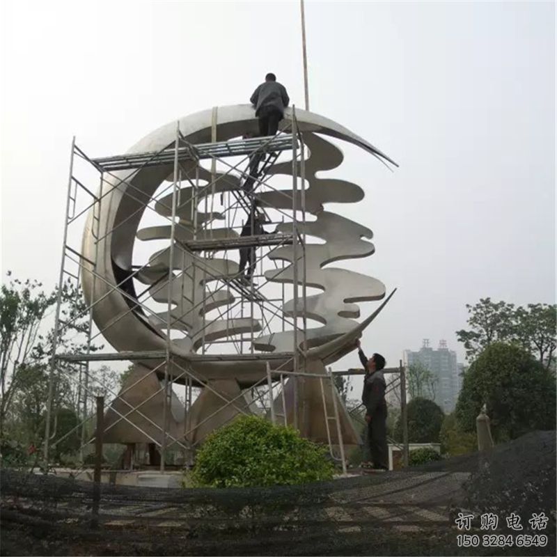 广场喜字雕塑厂家 户外小品 大型不锈钢喜字雕塑