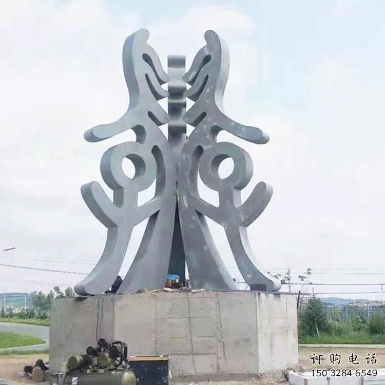 步行街甲骨文雕塑厂家 剪纸小品 铸造不锈钢甲骨文雕塑 步行街甲骨文雕塑厂家 剪纸小品 铸造不锈钢甲骨文雕塑