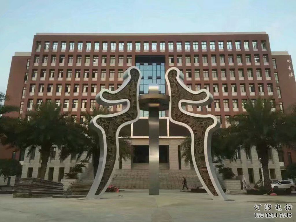 户外甲骨文雕塑厂家 喷漆公园小品 大型不锈钢甲骨文雕塑 户外甲骨文雕塑厂家 喷漆公园小品 大型不锈钢甲骨文雕塑