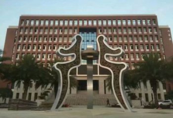 户外甲骨文雕塑厂家 喷漆公园小品 大型不锈钢甲骨文雕塑