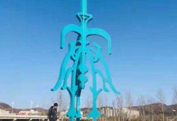 大型商场甲骨文雕塑厂家 镂空创意摆件 现代不锈钢甲骨文雕塑