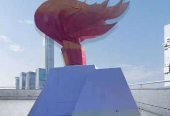 商业街火炬雕塑厂家 广场现代摆件  大型不锈钢火炬雕塑
