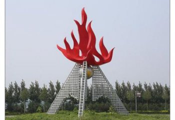 体育火炬雕塑厂家 公园小品 大型不锈钢火炬雕塑