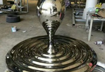 广场水滴雕塑厂家 欧式创意小品 现代不锈钢水滴雕塑