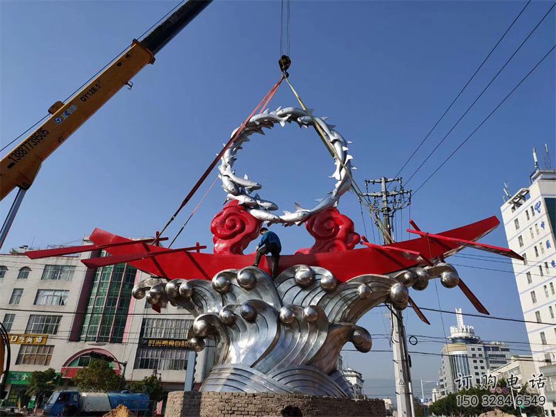 欧式浪花雕塑厂家 抽象公园摆件 现代不锈钢浪花雕塑生产 欧式浪花雕塑厂家 抽象公园摆件 现代不锈钢浪花雕塑生产