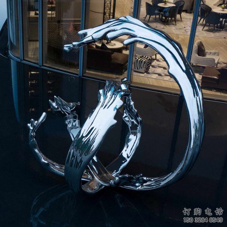 大型水浪雕塑厂家 创意小品 别墅区不锈钢水浪雕塑生产 大型水浪雕塑厂家 创意小品 别墅区不锈钢水浪雕塑生产