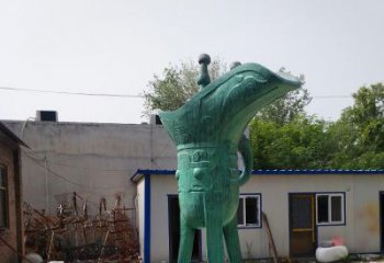仿古高脚杯雕塑厂家 广场小品 房地产不锈钢高脚杯雕塑生产