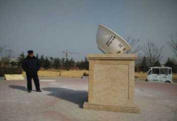 广场大碗雕塑厂家 公园小品 仿真不锈钢大碗雕塑