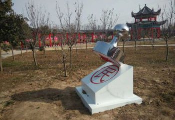 公园印章雕塑厂家 欧式步行街摆件 户外不锈钢印章雕塑
