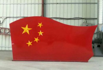 大型党旗雕塑厂家 锻造小品 烤漆不锈钢党旗雕塑