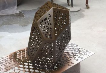 异形石头雕塑厂家 现代小品 广场不锈钢石头雕塑