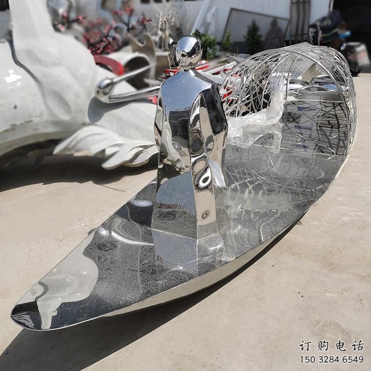 几何船雕塑厂家 创意小品 大门口不锈钢船雕塑生产 几何船雕塑厂家 创意小品 大门口不锈钢船雕塑生产