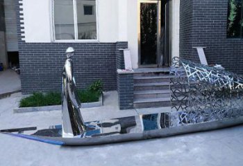 大型船雕塑厂家 锻造小品 现代不锈钢船雕塑生产