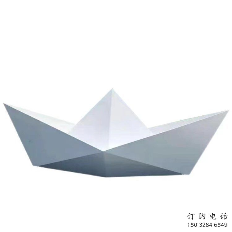 游乐场船型雕塑厂家 现代摆件 几何不锈钢船型雕塑 游乐场船型雕塑厂家 现代摆件 几何不锈钢船型雕塑