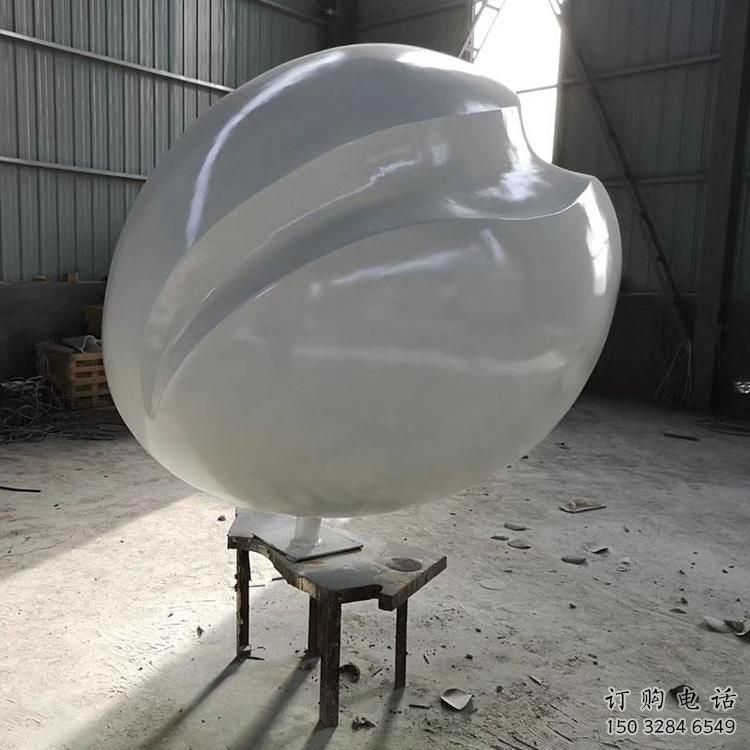 抽象鸡蛋雕塑厂家 欧式小品 户外不锈钢鸡蛋雕塑生产