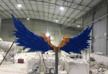 户外凤尾雕塑厂家 喷漆小品 大型不锈钢凤尾雕塑生产