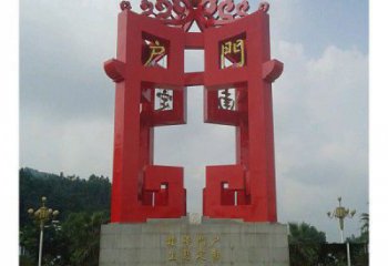 大型灯笼雕塑厂家 锻造小品 户外不锈钢灯笼雕塑生产