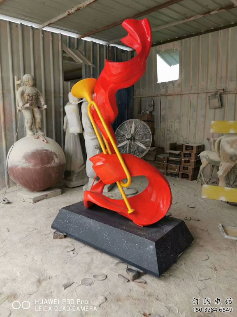 部队号角雕塑厂家 现代小品 喷漆不锈钢号角雕塑 部队号角雕塑厂家 现代小品 喷漆不锈钢号角雕塑