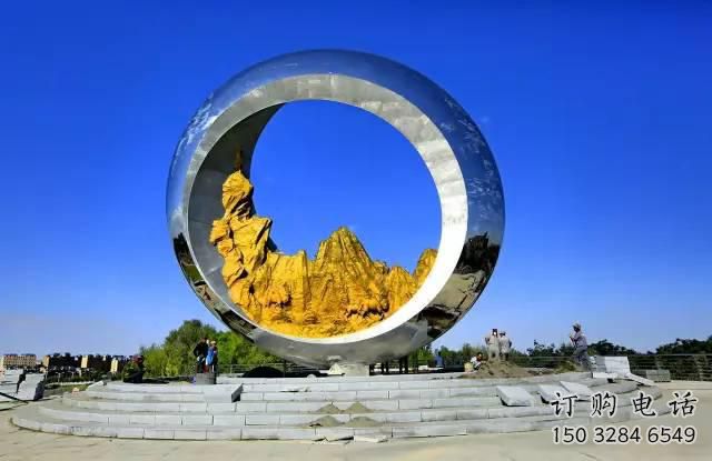 房地产圆月雕塑厂家 现代摆件 锻造不锈钢圆月雕塑生产 房地产圆月雕塑厂家 现代摆件 锻造不锈钢圆月雕塑生产