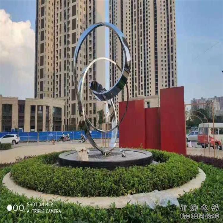 锻造双环雕塑厂家 广场小品 户外不锈钢双环雕塑生产 锻造双环雕塑厂家 广场小品 户外不锈钢双环雕塑生产
