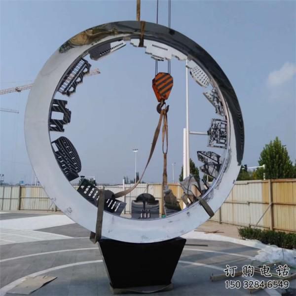 户外环形雕塑厂家 镜面创意小品 大型不锈钢环形雕塑生产 户外环形雕塑厂家 镜面创意小品 大型不锈钢环形雕塑生产
