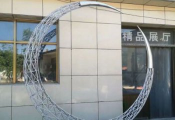 镂空环形雕塑厂家 园林小品 住宅小区不锈钢环形雕塑生产