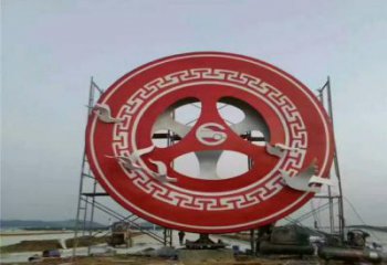 剪影圆圈雕塑厂家 园林小品 大型不锈钢圆圈雕塑生产