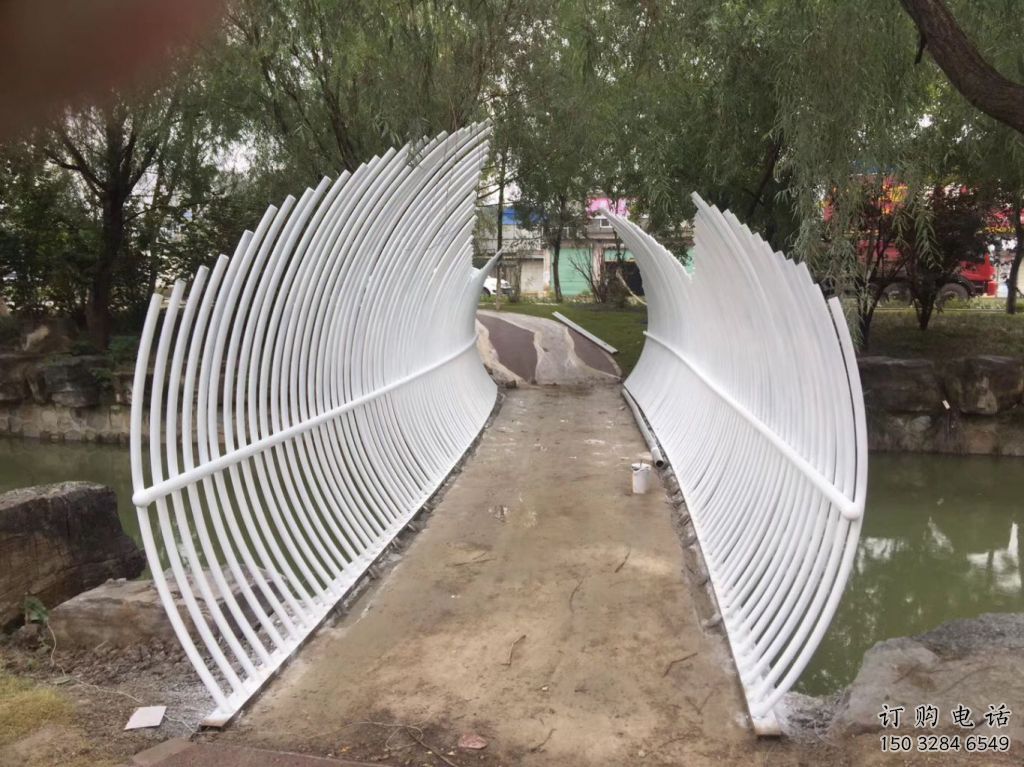 镂空拱门雕塑厂家 园林小品 大型不锈钢拱门雕塑生产