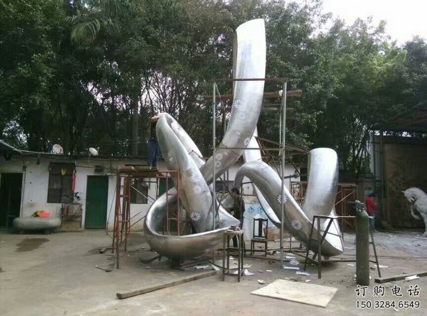 几何丝带雕塑厂家 创意小品 大门口不锈钢丝带雕塑生产 几何丝带雕塑厂家 创意小品 大门口不锈钢丝带雕塑生产