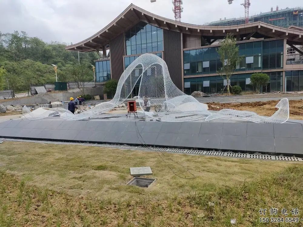 庭院丝带雕塑厂家 户外小品 镂空不锈钢丝带雕塑生产 庭院丝带雕塑厂家 户外小品 镂空不锈钢丝带雕塑生产