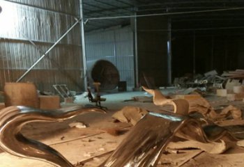 公园飘带雕塑厂家 镜面创意小品 户外不锈钢飘带雕塑生产