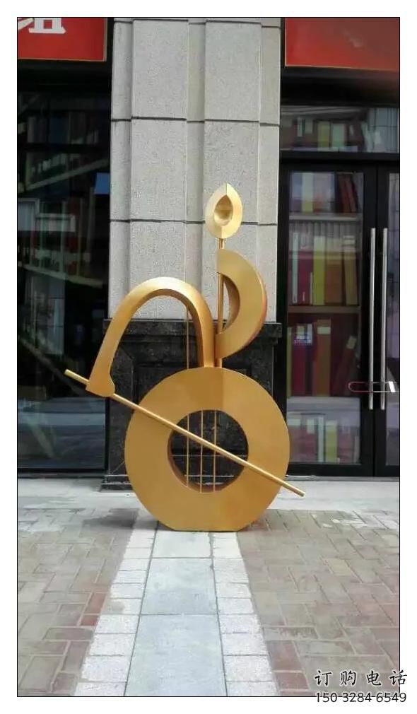 庭院音符雕塑厂家 烤漆小品 锻造不锈钢音符雕塑价格