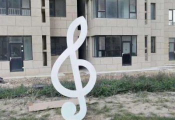 酒店音符雕塑厂家 音乐小品 烤漆不锈钢音符雕塑生产