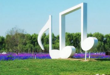 创意乐谱雕塑厂家 户外小品 公园不锈钢乐谱雕塑生产
