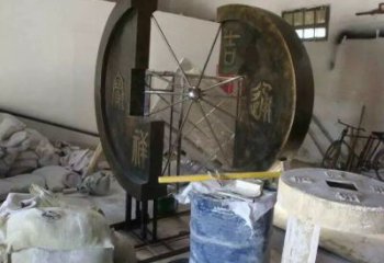 创意铜钱雕塑厂家 仿古小品 公园不锈钢铜钱雕塑生产