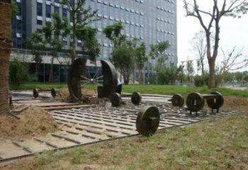 现代铜钱雕塑厂家 大型别墅区摆件 户外铜钱雕塑生产制作