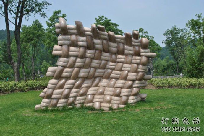 几何手提包雕塑厂家 户外小品 烤漆手提包雕塑生产制作