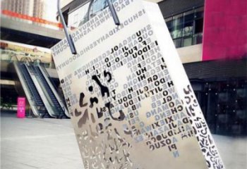 公园提包雕塑厂家 户外摆件 大型不锈钢提包雕塑